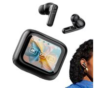 Auricolari wireless da 1,23 pollici, portatili, per lavoro, design ergonomico con tecnologia Touch Control, auricolari per corsa, ciclismo, pendolarismo, casa, allenamento, super suono