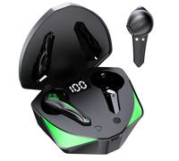 Auricolari wireless da gioco, cuffie Bluetooth con controllo touch, bassa latenza per il gaming competitivo, illuminazione RGB colorata a respiro, 36