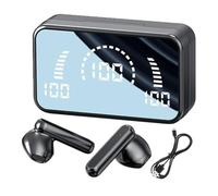 Auricolari Wireless Da Palestra - Auricolari, Dispositivo Audio Resistente Al Sudore | Suono Ad Alta Fedeltà, Custodia Di Ricarica A Specchio, Display Con Cancellazione Del Rumore, Veri