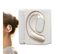 Auricolari wireless doppi, con custodia a doppia piega, impermeabili, con custodia di ricarica compatta, ideali per corsa, sport, palestra, lavoro, studio, attività all'aperto, telefonate, uso