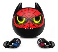 Auricolari wireless (E)Kids, cuffie auricolari Bluetooth 5.3 con doppio microfono, Panda HiFi leggere