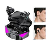 Auricolari wireless - Earphone di gioco | Cuffie, con modalità luce della batteria a LED | Audio a bassa latenza per sport per telefoni cellulari Lavori con ginnastica fitness per esercizi di viaggio