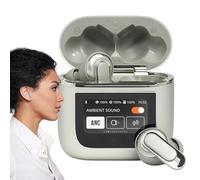 Auricolari wireless impermeabili, auricolari wireless con display LED - Cuffie con cancellazione del rumore con custodia intelligente | Elettronica per l'intrattenimento telefonico per correre, cammin