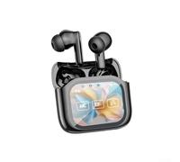 Auricolari wireless, NE20 AI Translation, impermeabili, con display LCD, compatibili con tecnologia Bluetooth 6.0, 11 x 10 x 3,5 cm (nero)