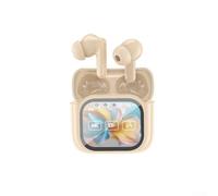 Auricolari wireless, NE20 AI Translation impermeabili, con display LCD, compatibili con tecnologia Bluetooth 6.0, 11 x 10 x 3,5 cm (kaki)