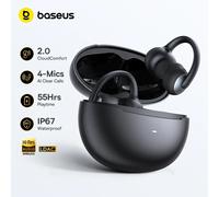 Auricolari Wireless Open Ear Baseus Bowie MC2 Bluetooth 6.0, Comodi Auricolari Sportivi a Clip con 4 Microfoni AI per Chiamate Nitide e Bassi Potenziati