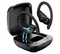 Auricolari wireless per sessioni musicali ininterrotte, design ergonomico per un comfort che dura tutto il giorno, alette in gomma morbida per una