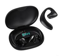 Auricolari wireless per traduzione a orecchio aperto, cuffie per traduzione M8, auricolari per traduzione linguistica AI, in tempo reale, 144 lingue (nero)