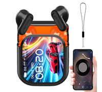 Auricolari wireless per traduzione - Traduttore intelligente di lingua, mini design portatile da 7 cm, codec audio con ricarica di tipo C, auricolari con cancellazione del rumore per viaggi, lavoro