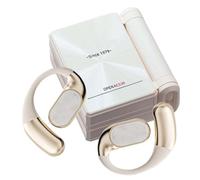 Auricolari wireless sopra le orecchie, con custodia a doppia piega, con doppia custodia, cancellazione del rumore, per corsa, sport, palestra, lavoro, studio, attività all'aperto, giochi, telefonate