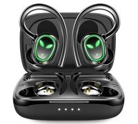 Auricolari wireless sportivi, cuffie Bluetooth 5.3 con gancio per l'orecchio, microfono con riduzione del rumore ENC, stereo HiFi con bassi profondi,