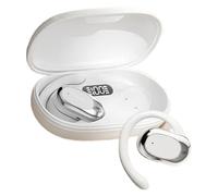 Auricolari wireless - Struttura in materiale ABS, struttura in metallo, design elegante, gancio per l'orecchio, vestibilità comoda, microfoni anteriori e posteriori, per ascoltare musica, chiamate