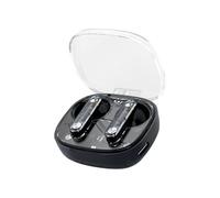 Auricolari wireless trasparenti | Crystal In-Ear cuffie con built-in | Touch Control blu tooth auricolari per sport, guida, esercizio all'aperto, allenamento fitness, viaggi, chiamate, ascolto casual
