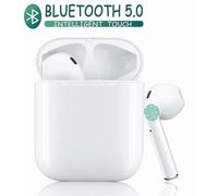 Auricolari wireless veri, auricolari wireless Bluetooth 5.0, cuffie sportive stereo 3D con cancellazione