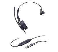 Auricolari Yealink UH44 Mono con cavo USB-C/A, microfono antirumore, nero