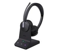 Auricolari Yealink WH64 Dual Teams wireless Bluetooth con Cancellazione Rumore per ufficio e call center neri