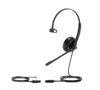 Auricolari Yealink YHS34 con cavo, cancellazione rumore, per ufficio e call center neri