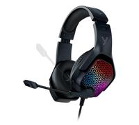 Auricolari Yenkee YHP 3006 Trinity con cavo, USB Type-A e jack 3,5 mm, Musica e Gaming, Retroilluminazione multicolore, Nero