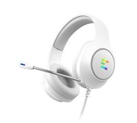 Auricolari Zalman ZM-HPS310 WH con cavo USB per gaming, microfono a braccio, colore bianco