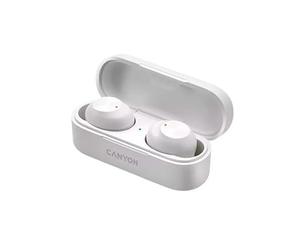 AURICULAR INALAMBRICO TWS-1 BLUETOOTH BLANCO CANYON INALAMBRICOS/TRUE WIRELESS/ESTUCHE DE CARGA/HASTA 4H