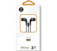Auriculares Tech One Tech earTECH TEC1305 con cavo USB-C, Microfono, Riduzione rumore, neri