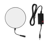 Aurikall per Uso in Laboratorio e per Le scuole - Lampada per microscopio con Luce anulare a LED - Alimentazione CA Luminosità Regolabile dallo 0 al 100% - Alto Indice di resa cromatica