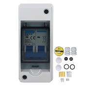 Aurikall Scatola di distribuzione Impermeabile IP65 Sezionatore CC 6A 1000V Interruttore Automatico miniaturizzato per sistemi fotovoltaici a Pannelli solari - Compatibile con la