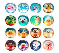 Aurinovellia 16 Pezzi Calamite per Frigorifero Animali Marini, Magneti Decorativi per Casa, Lavagnette, Armadi, Foto, calamite bambini, Magneti Magnetici Resistenti e Colorati