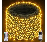 Auriostar Luci Natale Esterno, 80m 800LED Luci Albero di Natale Impermeabile IP44, 8 Modalità Catena Luminosa con telecomando per Interno/Esterno Decorative Natalizie Albero di Natale Nozze Compleanno