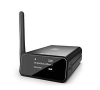 Auris Blume Pro - Ricevitore musicale Hi-Fi Bluetooth 5.0, adattatore Bluetooth con DAC, LDAC, AptX HD, display OLED, uscita AUX coassiale ottica per home stereo, ricevitore AV o amplificatore