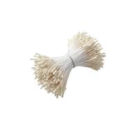 Auriselle 420 Pezzi Steli di Fiori di Scovolino Petali Artificiali Perline Doppie Teste 2 MM Steli Opachi per Artigianato Bouquet di Tulipani Progetti Fai da te Decorazione (Crema)