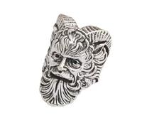 Auriselle Anello da Uomo Regolabile Chierico Vintage Vichingo Retrò Anello Aperto Anello da Pollice Gioielli Punk Gotici Regali per Uomini Ragazzi Padre