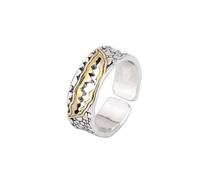 Auriselle Anello da Uomo Regolabile Dente del Diavolo Vintage Viking Retro Anello Aperto Anello da Pollice Gothic Punk Gioielli Regali per Uomini Ragazzi Padre