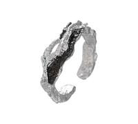 Auriselle Anello da Uomo Regolabile in Frassino Vintage Viking Retro Irregolare Aperto Anello da Pollice Gotico Gioielli Regali per Ragazzi Uomini Padre
