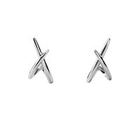 Auriselle Orecchini da donna a forma di croce, superficie placcata in oro 14 carati bottone regolabili Design classico e minimalista bottone Gioielli Gioielli da donna Ragazze, Argento