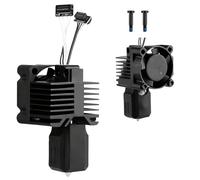 AURIVEE Kit Hotend Completo in Acciaio Temprato Originale per P1P P1S, Completo di Ventola, Termistore, Riscaldatore Ceramico, Ugello 0.4mm & Blocco Riscaldante