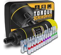 Aurlloct Gambo Cacciaviti Dinamometrico 1/4 di pollice, 0.4-2.4 Nm, con Punte in Acciaio S2, per Riparazioni Domestiche e Manutenzione di Biciclette, 31 Pezzi