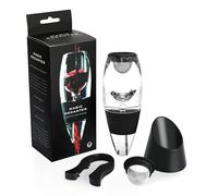 AUROAY Aeratore e Decanter per Vino Rosso, Aeratore con 2 Filtri per Rimuovere Cristalli di Tartrato Aerazione Istantanea del Vino,Magic Decanter Portatile da Vino con 1 Taglierino 1 Base Supporto