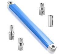 Aurobest Chiave Cricchetto con Adattatore Azionamento, Wrench Extension Offset, Set Chiavi Estensione Universale, Barra Prolunga Multifunzione per Meccanici, Artigiani, Garage (1/2", 1/4", 3/8")