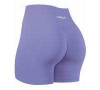 AUROLA Dream Collection, Pantaloncini da Allenamento da Donna, Senza Cuciture, Morbidi, a Vita Alta, Pantaloncini da Palestra, 4.5 Jacaranda, XS