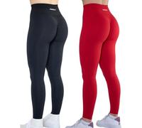 AUROLA Leggings da Allenamento da Donna Senza Cuciture, Collant Elasticizzati, Controllo della Pancia, Palestra, Fitness, Ragazza, Sport, Pantaloni Attivi da Yoga, M