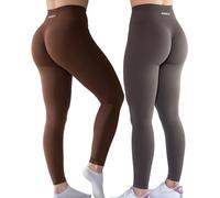 AUROLA Leggings da Allenamento da Donna Senza Cuciture, Collant Elasticizzati, Controllo della Pancia, Palestra, Fitness, Ragazza, Sport, Pantaloni Attivi da Yoga, S