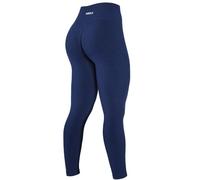 AUROLA Leggings da Allenamento da Donna Senza Cuciture, Collant Elasticizzati, Controllo della Pancia, per Palestra, Fitness, Ragazza, Sport, Pantaloni Attivi da Yoga, Blu Scuro, M