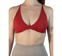 AUROLA Reggiseno Sportivo da Donna, per Yoga, Fitness, Schiena Scoperta con Spalline, per Allenamento, Running, Yoga, Reggiseno a Crop Top, Colore: Rosso, S