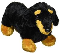 Aurora, 12750, Mini Flopsies Bassotto, 20cm, peluche, nero e marrone
