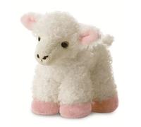 Aurora, 12768, Mini Flopsies, Agnello Lana, 20.5cm, Peluche, Bianco