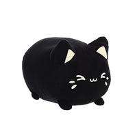 AURORA, 14272, Tasty Peach Black Sesame Meowchi, 17,8 cm, Peluche Ecologico