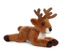 AURORA, 31307, Mini Flopsie Cervo, 20,3 cm, Peluche Marrone