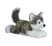 Aurora, 31453, Shadow Husky Flopsie, 12In, Soft Toy, (Grey/White/Blue)