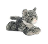 Aurora World- Aurora, 31713, Mini Flopsies, Lily Gatto, 20.5cm, Peluche, Grigio, Colore Grey
